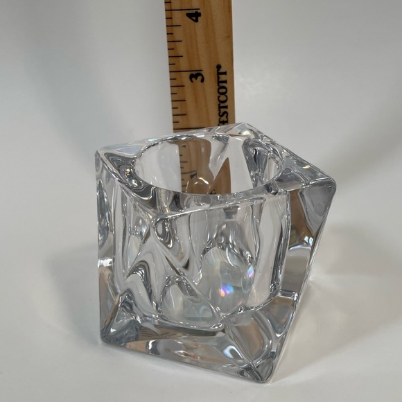 PartyLite Vintage P8035 Discover Votive Holder Candle Holder Heavy Glass (NWT) - Picture 2 of 4